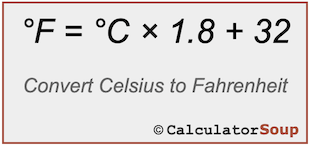 How To Convert Celsius (°C) to Fahrenheit (°F) Degrees With Chart