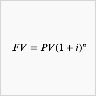 formula for future value of a sum