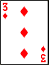 three of diamonds