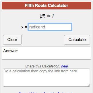 Nth Root Chart