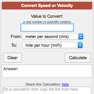 Km To Miles Per Hour Conversion Chart