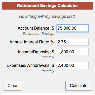 Retirement Savings Calculator
