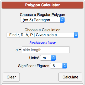 Regular Polygon Calculator