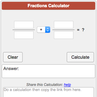 Fractions Calculator