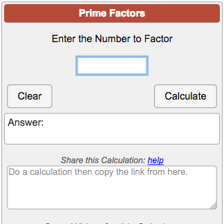 Prime Factorization Chart To 1000