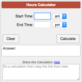 Payroll Time Clock Conversion Chart